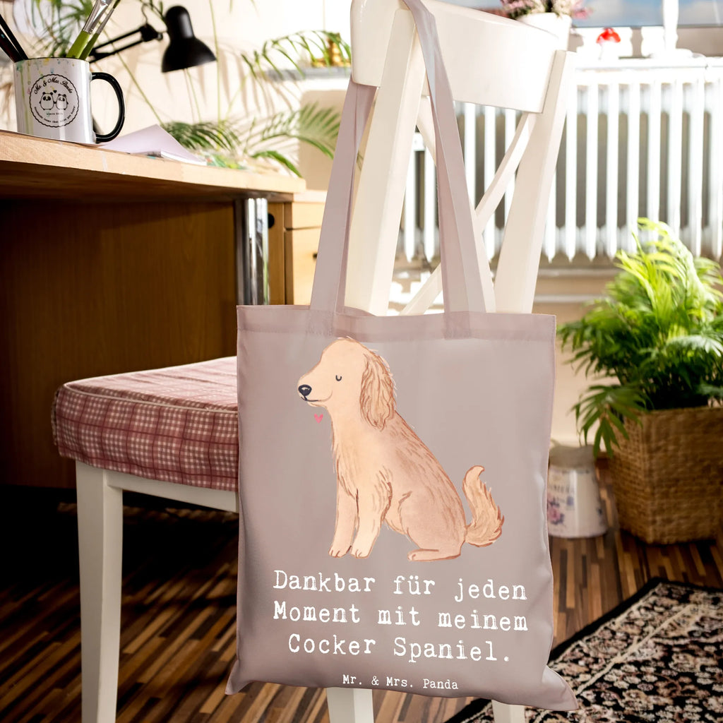 Tragetasche Cocker Spaniel Moment Beuteltasche, Beutel, Einkaufstasche, Jutebeutel, Stoffbeutel, Tasche, Shopper, Umhängetasche, Strandtasche, Schultertasche, Stofftasche, Tragetasche, Badetasche, Jutetasche, Einkaufstüte, Laptoptasche, Hund, Hunderasse, Rassehund, Hundebesitzer, Geschenk, Tierfreund, Schenken, Welpe, Englische Cockerspaniel, Cocker Spaniel