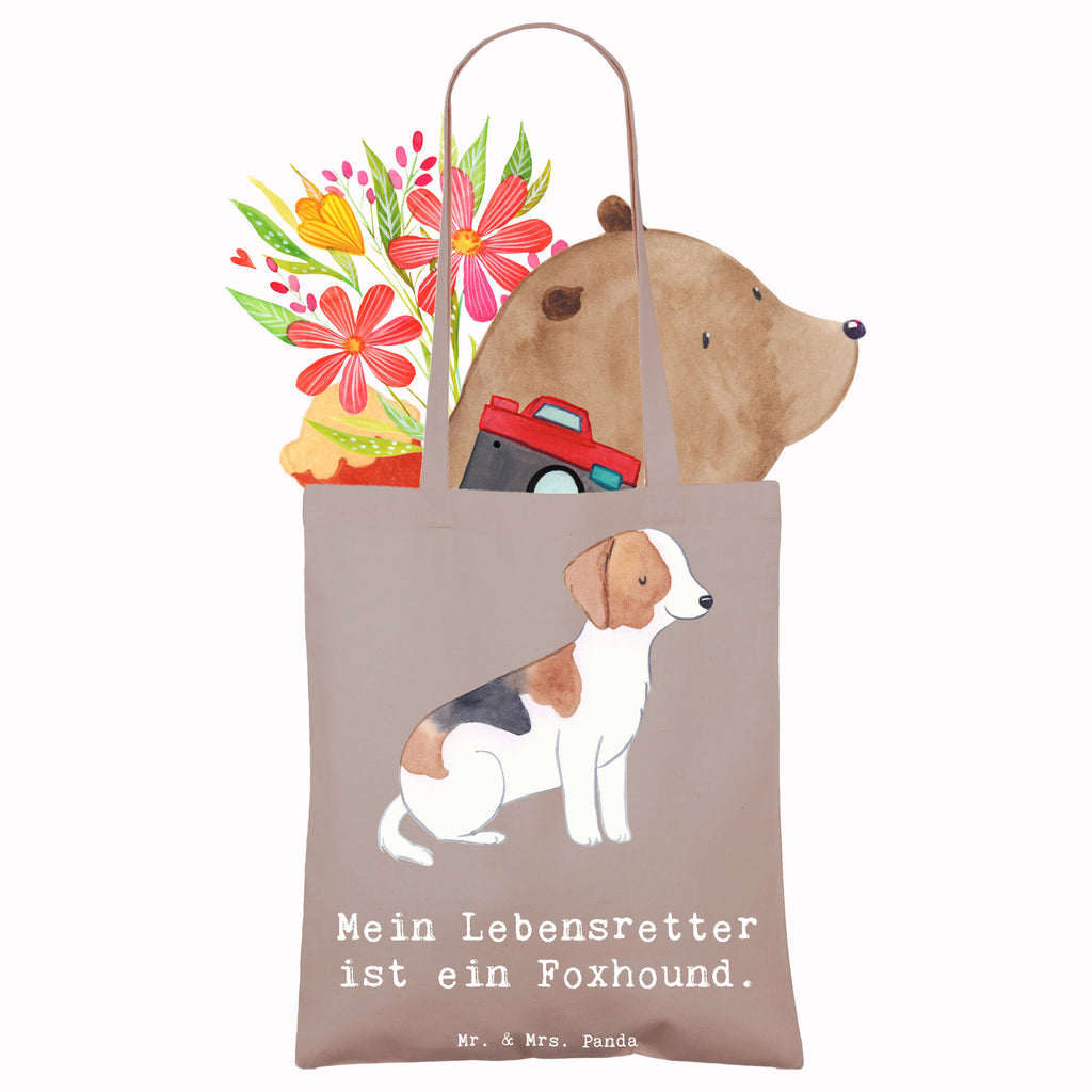 Tragetasche Foxhound Lebensretter Beuteltasche, Beutel, Einkaufstasche, Jutebeutel, Stoffbeutel, Tasche, Shopper, Umhängetasche, Strandtasche, Schultertasche, Stofftasche, Tragetasche, Badetasche, Jutetasche, Einkaufstüte, Laptoptasche, Hund, Hunderasse, Rassehund, Hundebesitzer, Geschenk, Tierfreund, Schenken, Welpe, Foxhound, Jagdhund, Laufhund