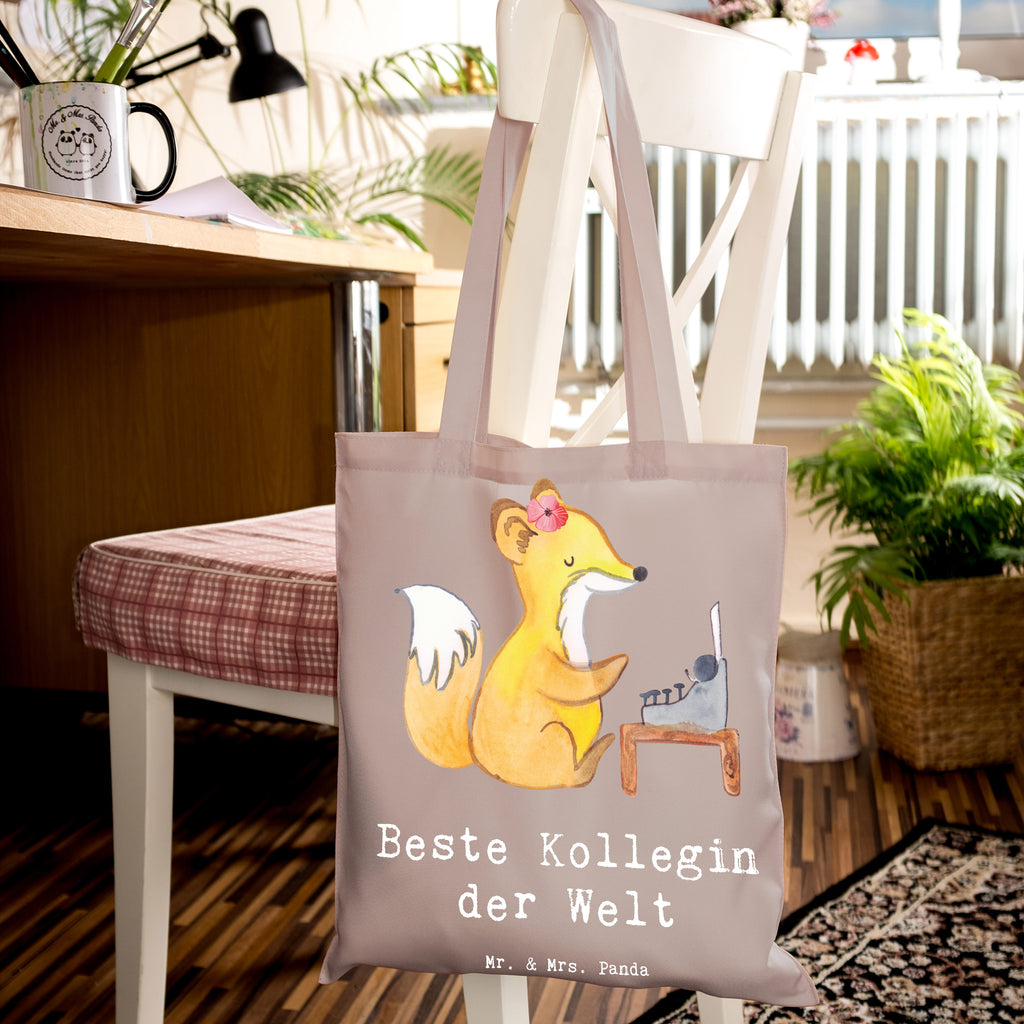 Tragetasche Fuchs Beste Kollegin der Welt Beuteltasche, Beutel, Einkaufstasche, Jutebeutel, Stoffbeutel, Tasche, Shopper, Umhängetasche, Strandtasche, Schultertasche, Stofftasche, Tragetasche, Badetasche, Jutetasche, Einkaufstüte, Laptoptasche, für, Dankeschön, Geschenk, Schenken, Geburtstag, Geburtstagsgeschenk, Geschenkidee, Danke, Bedanken, Mitbringsel, Freude machen, Geschenktipp, Arbeitskollegin, Kollegin, Freundin, Büro, Abschiedsgeschenk, Ruhestand, Arbeit, Mitarbeiterin, Berufsgenossin, Beruf