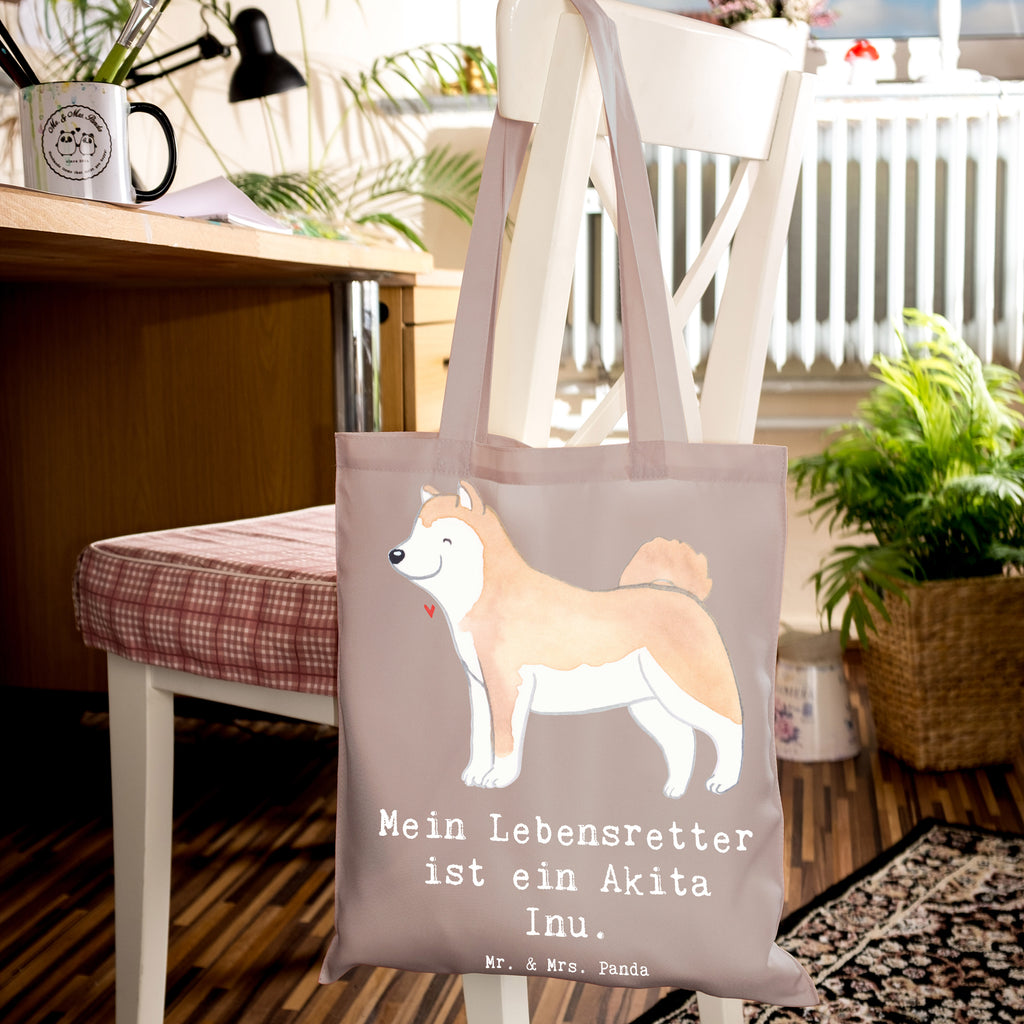 Tragetasche Akita Inu Lebensretter Beuteltasche, Beutel, Einkaufstasche, Jutebeutel, Stoffbeutel, Tasche, Shopper, Umhängetasche, Strandtasche, Schultertasche, Stofftasche, Tragetasche, Badetasche, Jutetasche, Einkaufstüte, Laptoptasche, Hund, Hunderasse, Rassehund, Hundebesitzer, Geschenk, Tierfreund, Schenken, Welpe