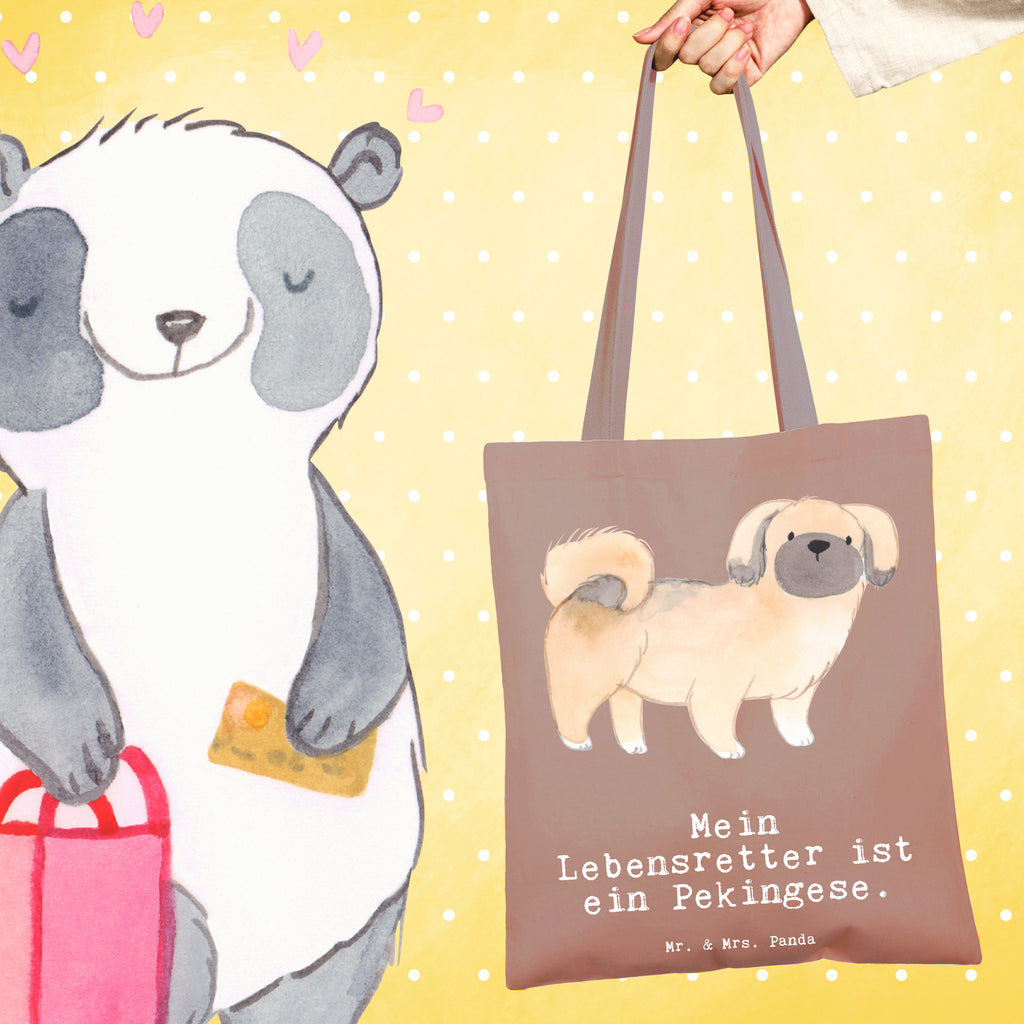 Tragetasche Pekingese Lebensretter Beuteltasche, Beutel, Einkaufstasche, Jutebeutel, Stoffbeutel, Tasche, Shopper, Umhängetasche, Strandtasche, Schultertasche, Stofftasche, Tragetasche, Badetasche, Jutetasche, Einkaufstüte, Laptoptasche, Hund, Hunderasse, Rassehund, Hundebesitzer, Geschenk, Tierfreund, Schenken, Welpe, Pekingese, Pekinese, Peking-Palasthund