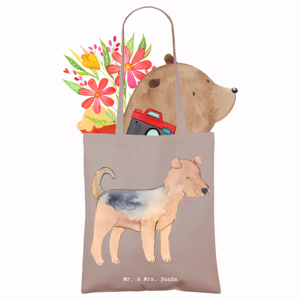 Tragetasche Airedale Terrier Lebensretter Beuteltasche, Beutel, Einkaufstasche, Jutebeutel, Stoffbeutel, Tasche, Shopper, Umhängetasche, Strandtasche, Schultertasche, Stofftasche, Tragetasche, Badetasche, Jutetasche, Einkaufstüte, Laptoptasche, Hund, Hunderasse, Rassehund, Hundebesitzer, Geschenk, Tierfreund, Schenken, Welpe