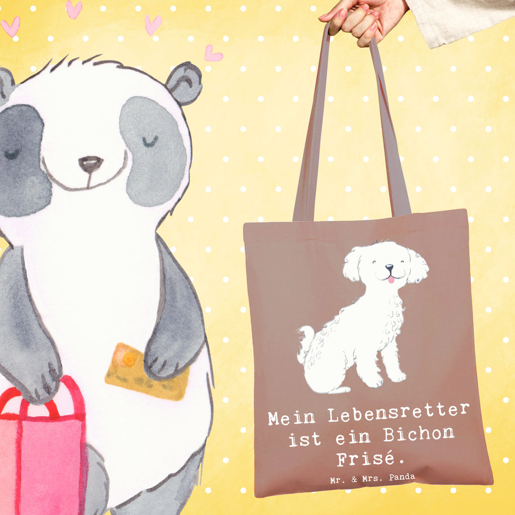 Tragetasche Bichon Frisé Lebensretter Beuteltasche, Beutel, Einkaufstasche, Jutebeutel, Stoffbeutel, Tasche, Shopper, Umhängetasche, Strandtasche, Schultertasche, Stofftasche, Tragetasche, Badetasche, Jutetasche, Einkaufstüte, Laptoptasche, Hund, Hunderasse, Rassehund, Hundebesitzer, Geschenk, Tierfreund, Schenken, Welpe, Bichon Frisé