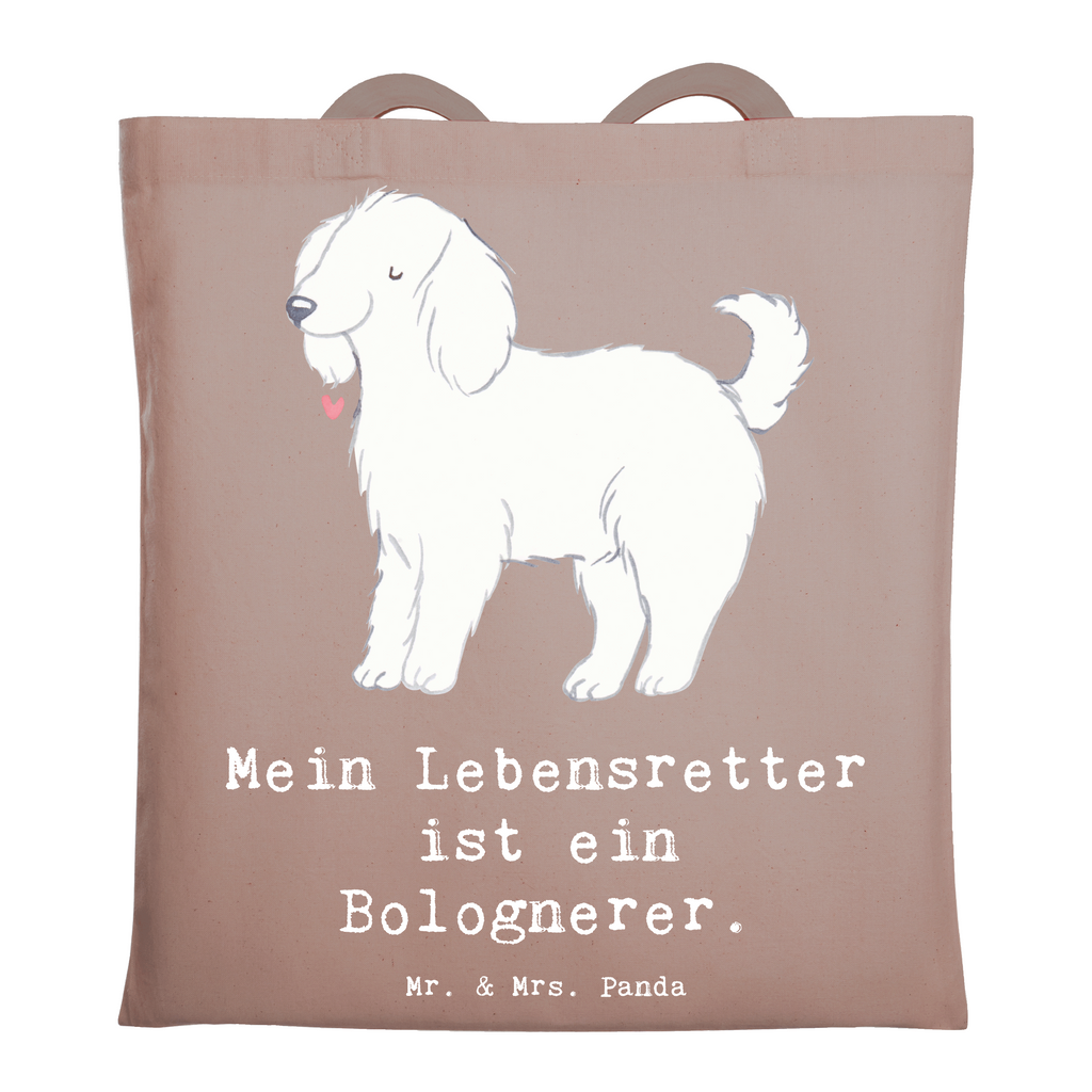 Tragetasche Bologneser Lebensretter Beuteltasche, Beutel, Einkaufstasche, Jutebeutel, Stoffbeutel, Tasche, Shopper, Umhängetasche, Strandtasche, Schultertasche, Stofftasche, Tragetasche, Badetasche, Jutetasche, Einkaufstüte, Laptoptasche, Hund, Hunderasse, Rassehund, Hundebesitzer, Geschenk, Tierfreund, Schenken, Welpe, Bologneser