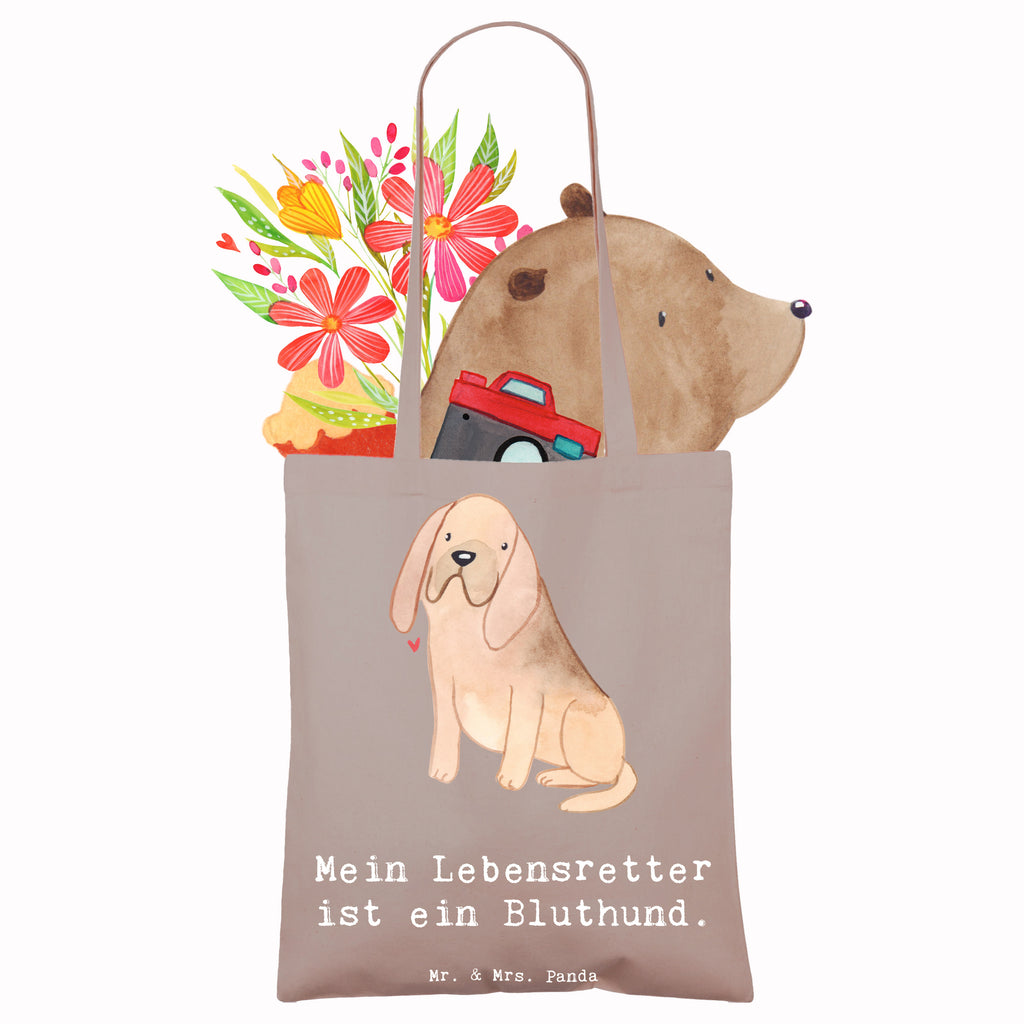 Tragetasche Bloodhound Lebensretter Beuteltasche, Beutel, Einkaufstasche, Jutebeutel, Stoffbeutel, Tasche, Shopper, Umhängetasche, Strandtasche, Schultertasche, Stofftasche, Tragetasche, Badetasche, Jutetasche, Einkaufstüte, Laptoptasche, Hund, Hunderasse, Rassehund, Hundebesitzer, Geschenk, Tierfreund, Schenken, Welpe, Bluthund, Bloodhound, St. Hubertushund, Chien de Saint Hubert