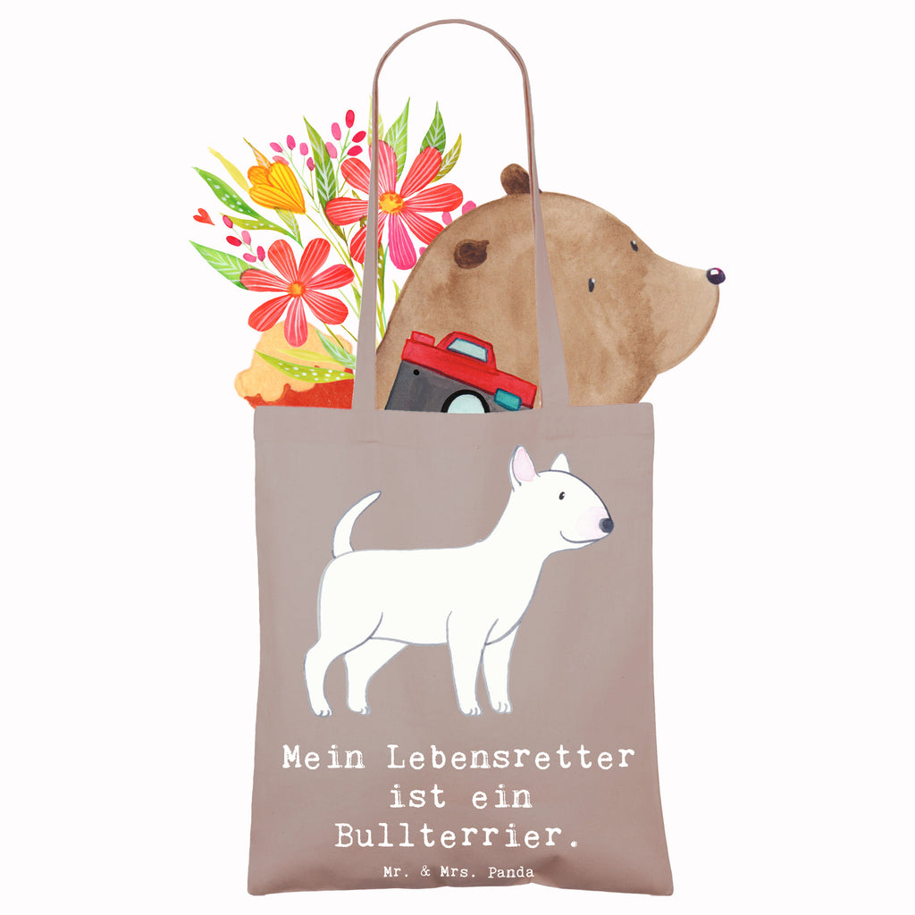 Tragetasche Bullterrier Lebensretter Beuteltasche, Beutel, Einkaufstasche, Jutebeutel, Stoffbeutel, Tasche, Shopper, Umhängetasche, Strandtasche, Schultertasche, Stofftasche, Tragetasche, Badetasche, Jutetasche, Einkaufstüte, Laptoptasche, Hund, Hunderasse, Rassehund, Hundebesitzer, Geschenk, Tierfreund, Schenken, Welpe, Bullterrier