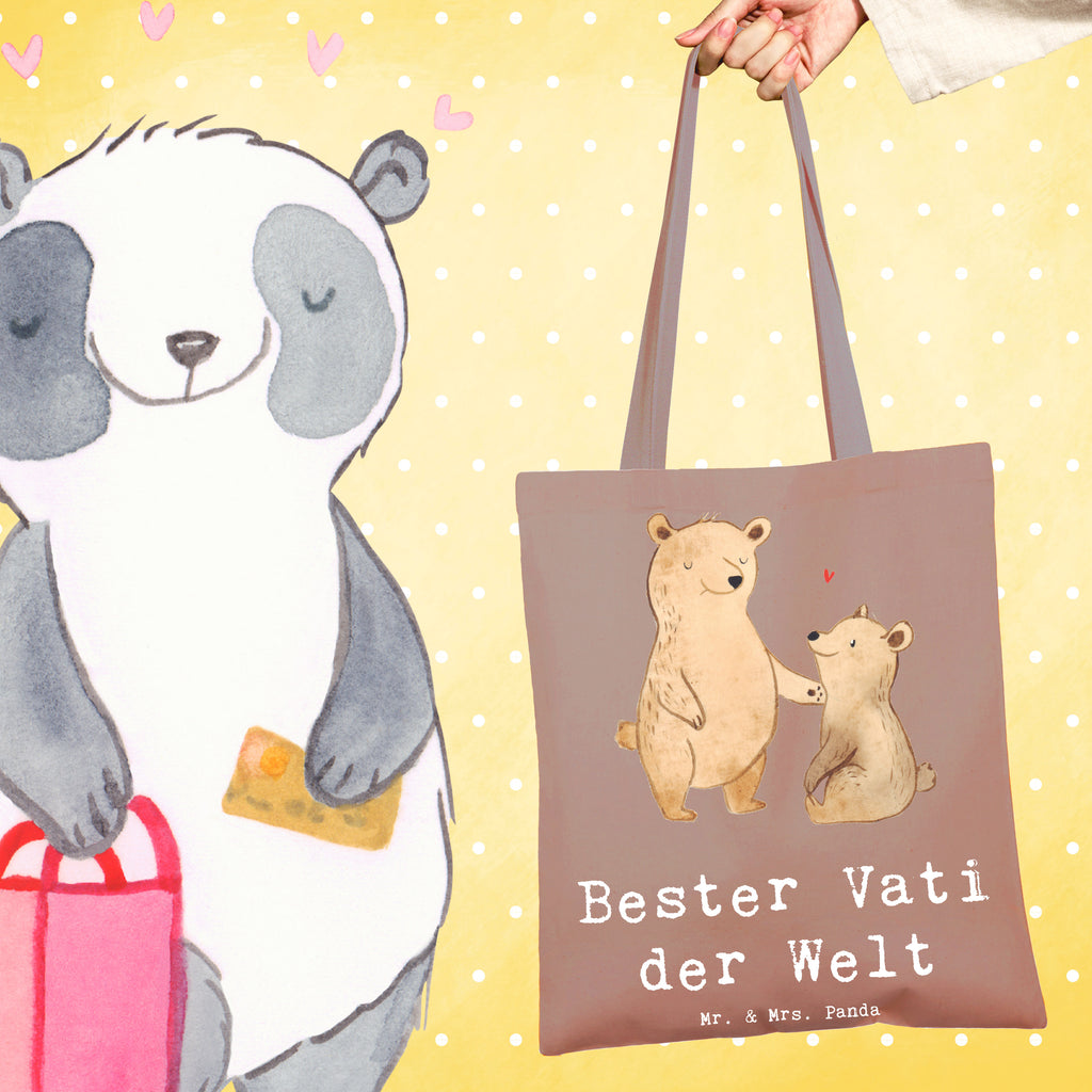 Tragetasche Bär Bester Vati der Welt Beuteltasche, Beutel, Einkaufstasche, Jutebeutel, Stoffbeutel, Tasche, Shopper, Umhängetasche, Strandtasche, Schultertasche, Stofftasche, Tragetasche, Badetasche, Jutetasche, Einkaufstüte, Laptoptasche, für, Dankeschön, Geschenk, Schenken, Geburtstag, Geburtstagsgeschenk, Geschenkidee, Danke, Bedanken, Mitbringsel, Freude machen, Geschenktipp, Vater, Papa, Dad, Daddy, Paps, Papi, Vati, Eltern, Geschenk Vater, Mann, Familie, Bester, Kleinigkeit