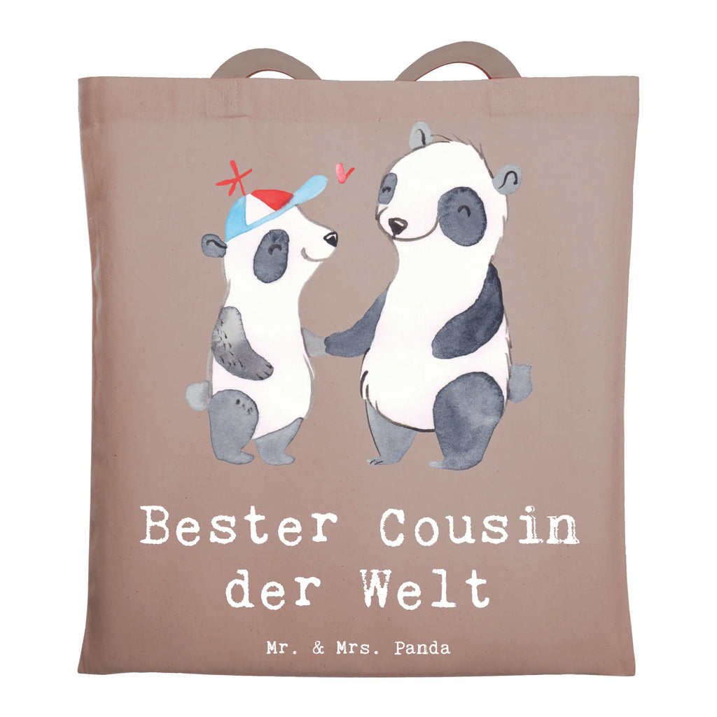 Tragetasche Panda Bester Cousin der Welt Beuteltasche, Beutel, Einkaufstasche, Jutebeutel, Stoffbeutel, Tasche, Shopper, Umhängetasche, Strandtasche, Schultertasche, Stofftasche, Tragetasche, Badetasche, Jutetasche, Einkaufstüte, Laptoptasche, für, Dankeschön, Geschenk, Schenken, Geburtstag, Geburtstagsgeschenk, Geschenkidee, Danke, Bedanken, Mitbringsel, Freude machen, Geschenktipp, Cousin, Kousin, Vetter, Sohn von Onkel, Sohn von Tante, Familie, Verwandtschaft, Cousine