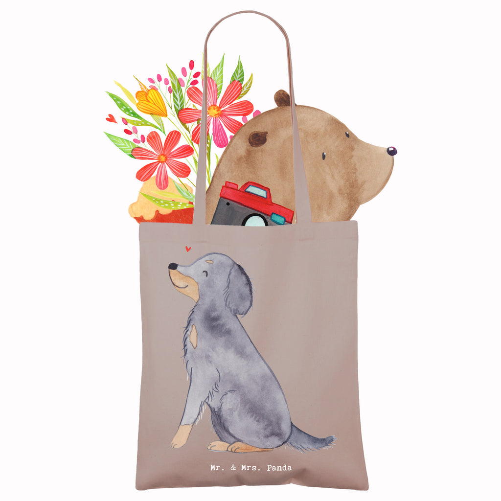 Tragetasche Gordon Setter Moment Beuteltasche, Beutel, Einkaufstasche, Jutebeutel, Stoffbeutel, Tasche, Shopper, Umhängetasche, Strandtasche, Schultertasche, Stofftasche, Tragetasche, Badetasche, Jutetasche, Einkaufstüte, Laptoptasche, Hund, Hunderasse, Rassehund, Hundebesitzer, Geschenk, Tierfreund, Schenken, Welpe, Gordon Shetter, Jagdhund