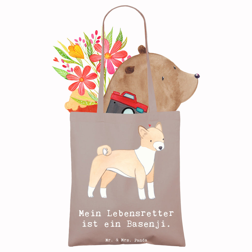 Tragetasche Basenji Lebensretter Beuteltasche, Beutel, Einkaufstasche, Jutebeutel, Stoffbeutel, Tasche, Shopper, Umhängetasche, Strandtasche, Schultertasche, Stofftasche, Tragetasche, Badetasche, Jutetasche, Einkaufstüte, Laptoptasche, Hund, Hunderasse, Rassehund, Hundebesitzer, Geschenk, Tierfreund, Schenken, Welpe, Kongo-Terrier, Basenji