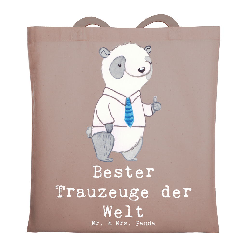 Tragetasche Panda Bester Trauzeuge der Welt Beuteltasche, Beutel, Einkaufstasche, Jutebeutel, Stoffbeutel, Tasche, Shopper, Umhängetasche, Strandtasche, Schultertasche, Stofftasche, Tragetasche, Badetasche, Jutetasche, Einkaufstüte, Laptoptasche, für, Dankeschön, Geschenk, Schenken, Geburtstag, Geburtstagsgeschenk, Geschenkidee, Danke, Bedanken, Mitbringsel, Freude machen, Geschenktipp, Trauzeuge, Trauhzeuge, Hochzeit, Heirat, JGA, Trauung, Kirche, Standesamt, Braut, Bräutigam