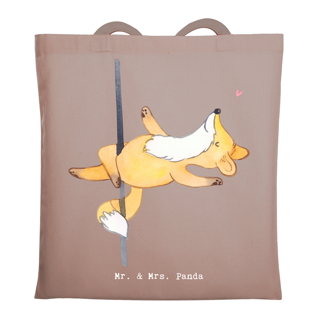 Tragetasche Fuchs Poledance Beuteltasche, Beutel, Einkaufstasche, Jutebeutel, Stoffbeutel, Tasche, Shopper, Umhängetasche, Strandtasche, Schultertasche, Stofftasche, Tragetasche, Badetasche, Jutetasche, Einkaufstüte, Laptoptasche, Geschenk, Sport, Sportart, Hobby, Schenken, Danke, Dankeschön, Auszeichnung, Gewinn, Sportler, Pole Dance, Tanzen, Tanz