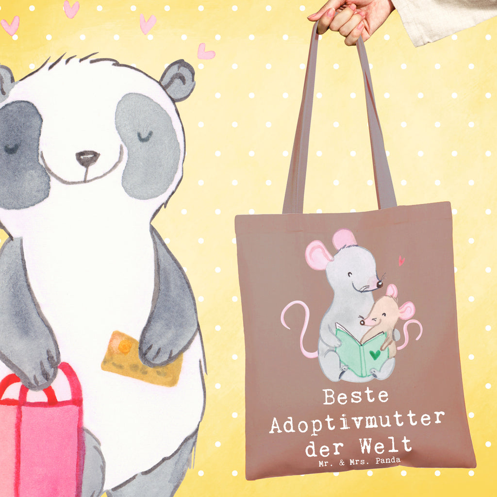 Tragetasche Maus Beste Adoptivmutter der Welt Beuteltasche, Beutel, Einkaufstasche, Jutebeutel, Stoffbeutel, Tasche, Shopper, Umhängetasche, Strandtasche, Schultertasche, Stofftasche, Tragetasche, Badetasche, Jutetasche, Einkaufstüte, Laptoptasche, für, Dankeschön, Geschenk, Schenken, Geburtstag, Geburtstagsgeschenk, Geschenkidee, Danke, Bedanken, Mitbringsel, Freude machen, Geschenktipp, Adoptivmutter, Adoptivmama, adoptiert, Mama, Mami, Mutter, Muttertag, Mutti, Ma, Tochter, Sohn, Beste Mama, Beste, Supermama