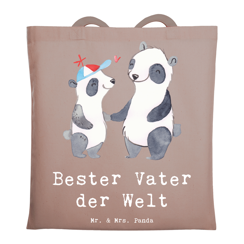 Tragetasche Panda Bester Vater der Welt Beuteltasche, Beutel, Einkaufstasche, Jutebeutel, Stoffbeutel, Tasche, Shopper, Umhängetasche, Strandtasche, Schultertasche, Stofftasche, Tragetasche, Badetasche, Jutetasche, Einkaufstüte, Laptoptasche, für, Dankeschön, Geschenk, Schenken, Geburtstag, Geburtstagsgeschenk, Geschenkidee, Danke, Bedanken, Mitbringsel, Freude machen, Geschenktipp, Vater, Papa, Dad, Daddy, Paps, Papi, Vati, Eltern, Geschenk Vater, Mann, Familie, Bester, Kleinigkeit