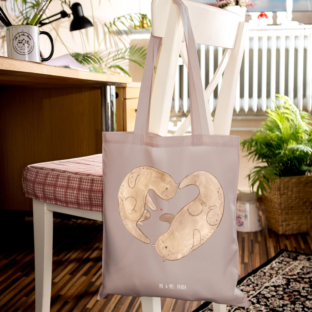 Tragetasche Otter Valentine Beuteltasche, Beutel, Einkaufstasche, Jutebeutel, Stoffbeutel, Tasche, Shopper, Umhängetasche, Strandtasche, Schultertasche, Stofftasche, Tragetasche, Badetasche, Jutetasche, Einkaufstüte, Laptoptasche, Liebe, Partner, Freund, Freundin, Ehemann, Ehefrau, Heiraten, Verlobung, Heiratsantrag, Liebesgeschenk, Jahrestag, Hocheitstag, Valentinstag, Geschenk für Frauen, Hochzeitstag, Mitbringsel, Geschenk für Freundin, Geschenk für Partner, Liebesbeweis, für Männer, für Ehemann