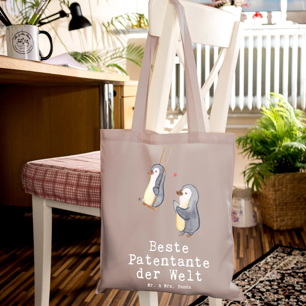 Tragetasche Pinguin Beste Patentante der Welt Beuteltasche, Beutel, Einkaufstasche, Jutebeutel, Stoffbeutel, Tasche, Shopper, Umhängetasche, Strandtasche, Schultertasche, Stofftasche, Tragetasche, Badetasche, Jutetasche, Einkaufstüte, Laptoptasche, für, Dankeschön, Geschenk, Schenken, Geburtstag, Geburtstagsgeschenk, Geschenkidee, Danke, Bedanken, Mitbringsel, Freude machen, Geschenktipp, Patentante, Paten Tante, Lieblingstante, Taufpartner, Taufe, Familie, Kleinigkeit, Nichte, Neffe