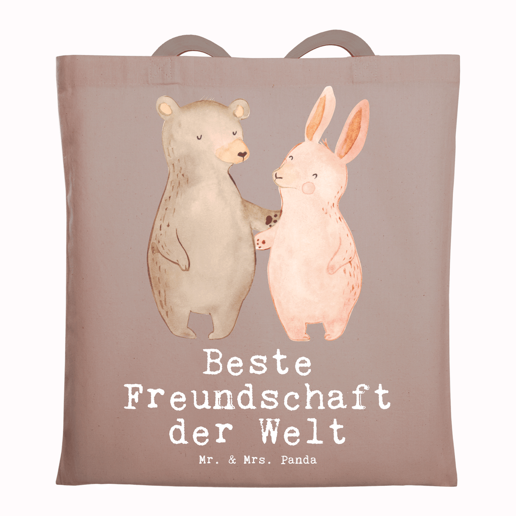 Tragetasche Hase Beste Freundschaft der Welt Beuteltasche, Beutel, Einkaufstasche, Jutebeutel, Stoffbeutel, Tasche, Shopper, Umhängetasche, Strandtasche, Schultertasche, Stofftasche, Tragetasche, Badetasche, Jutetasche, Einkaufstüte, Laptoptasche, für, Dankeschön, Geschenk, Schenken, Geburtstag, Geburtstagsgeschenk, Geschenkidee, Danke, Bedanken, Mitbringsel, Freude machen, Geschenktipp, Freundschaft, Freunde, Freunde fürs Leben, best friends, Freundin, Freund, Clique, Kumpel, bae, bff