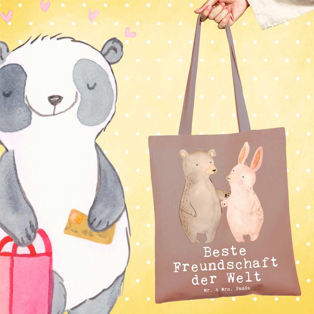 Tragetasche Hase Beste Freundschaft der Welt Beuteltasche, Beutel, Einkaufstasche, Jutebeutel, Stoffbeutel, Tasche, Shopper, Umhängetasche, Strandtasche, Schultertasche, Stofftasche, Tragetasche, Badetasche, Jutetasche, Einkaufstüte, Laptoptasche, für, Dankeschön, Geschenk, Schenken, Geburtstag, Geburtstagsgeschenk, Geschenkidee, Danke, Bedanken, Mitbringsel, Freude machen, Geschenktipp, Freundschaft, Freunde, Freunde fürs Leben, best friends, Freundin, Freund, Clique, Kumpel, bae, bff