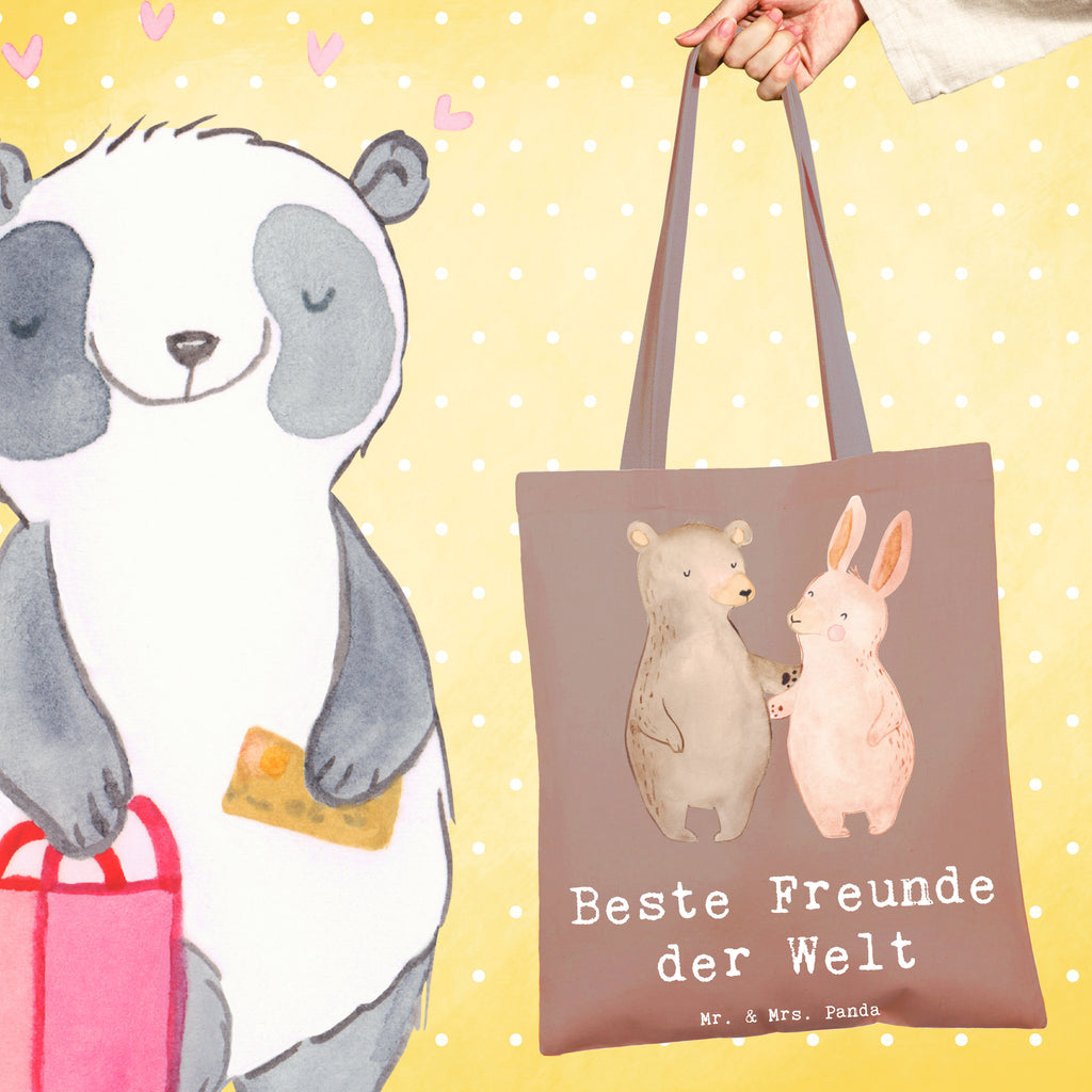 Tragetasche Hase Beste Freunde der Welt Beuteltasche, Beutel, Einkaufstasche, Jutebeutel, Stoffbeutel, Tasche, Shopper, Umhängetasche, Strandtasche, Schultertasche, Stofftasche, Tragetasche, Badetasche, Jutetasche, Einkaufstüte, Laptoptasche, für, Dankeschön, Geschenk, Schenken, Geburtstag, Geburtstagsgeschenk, Geschenkidee, Danke, Bedanken, Mitbringsel, Freude machen, Geschenktipp, Freunde, best friends, Freundschaft, Freundin, Freund, Clique, Kumpel, bae, bff