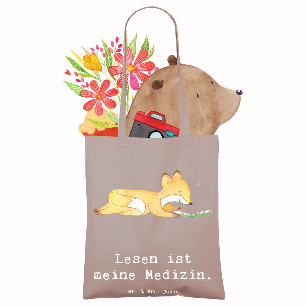 Tragetasche Fuchs Lesen Medizin Beuteltasche, Beutel, Einkaufstasche, Jutebeutel, Stoffbeutel, Tasche, Shopper, Umhängetasche, Strandtasche, Schultertasche, Stofftasche, Tragetasche, Badetasche, Jutetasche, Einkaufstüte, Laptoptasche, Geschenk, Sport, Sportart, Hobby, Schenken, Danke, Dankeschön, Auszeichnung, Gewinn, Sportler, lesen, Bücher lesen, Bücherwurm