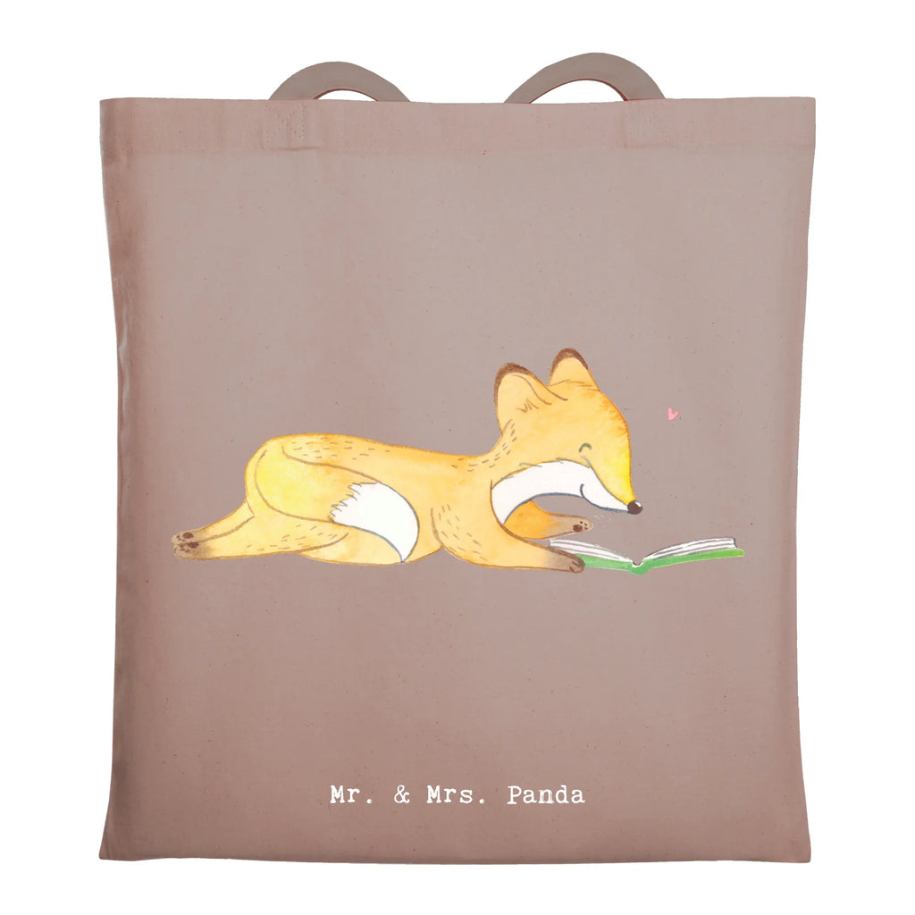 Tragetasche Fuchs Lesen Beuteltasche, Beutel, Einkaufstasche, Jutebeutel, Stoffbeutel, Tasche, Shopper, Umhängetasche, Strandtasche, Schultertasche, Stofftasche, Tragetasche, Badetasche, Jutetasche, Einkaufstüte, Laptoptasche, Geschenk, Sport, Sportart, Hobby, Schenken, Danke, Dankeschön, Auszeichnung, Gewinn, Sportler, lesen, Bücher lesen, Bücherwurm