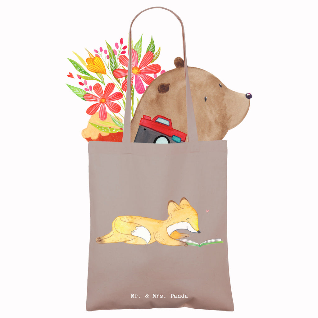 Tragetasche Fuchs Lesen Medizin Beuteltasche, Beutel, Einkaufstasche, Jutebeutel, Stoffbeutel, Tasche, Shopper, Umhängetasche, Strandtasche, Schultertasche, Stofftasche, Tragetasche, Badetasche, Jutetasche, Einkaufstüte, Laptoptasche, Geschenk, Sport, Sportart, Hobby, Schenken, Danke, Dankeschön, Auszeichnung, Gewinn, Sportler, lesen, Bücher lesen, Bücherwurm