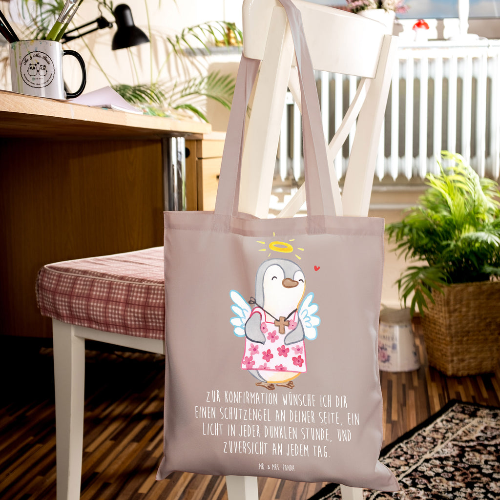 Tragetasche Pinguin Konfirmation Beuteltasche, Beutel, Einkaufstasche, Jutebeutel, Stoffbeutel, Tasche, Shopper, Umhängetasche, Strandtasche, Schultertasche, Stofftasche, Tragetasche, Badetasche, Jutetasche, Einkaufstüte, Laptoptasche, Konfirmation, Kommunion, Jugendweihe, Konfirmation Geschenk, Schutzengel, Zuversicht, Vertrauen