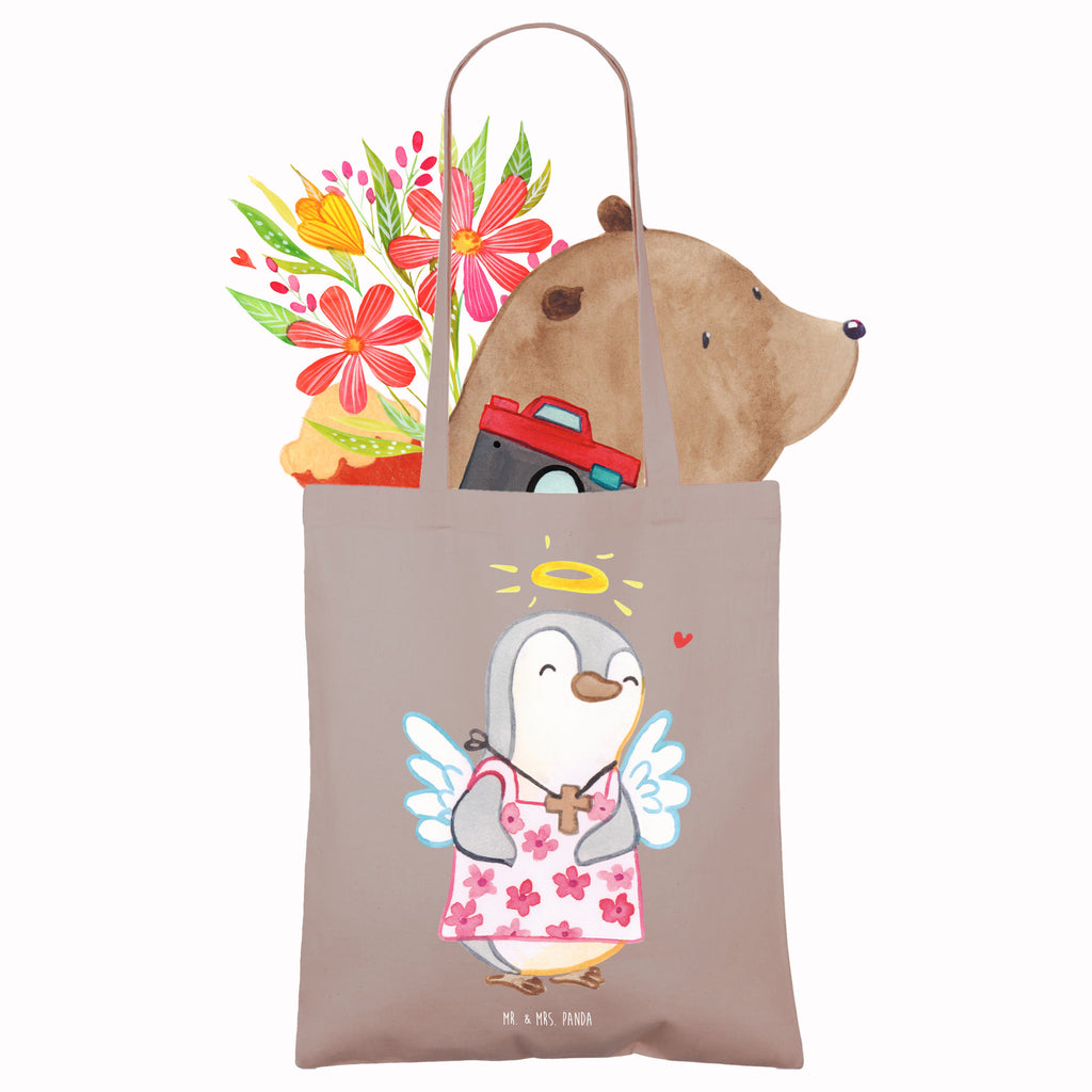 Tragetasche Pinguin Konfirmation Beuteltasche, Beutel, Einkaufstasche, Jutebeutel, Stoffbeutel, Tasche, Shopper, Umhängetasche, Strandtasche, Schultertasche, Stofftasche, Tragetasche, Badetasche, Jutetasche, Einkaufstüte, Laptoptasche, Konfirmation, Kommunion, Jugendweihe, Konfirmation Geschenk, Schutzengel, Zuversicht, Vertrauen