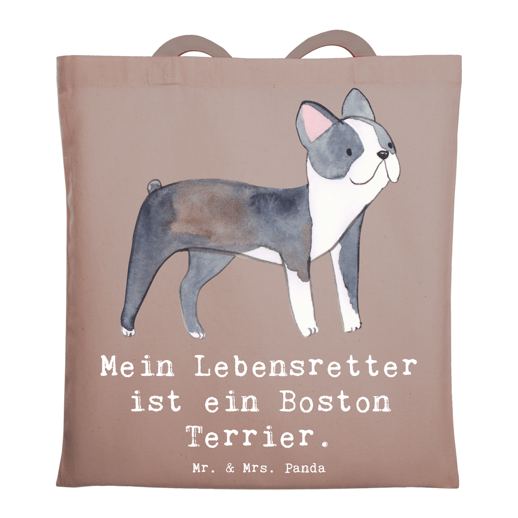 Tragetasche Boston Terrier Lebensretter Beuteltasche, Beutel, Einkaufstasche, Jutebeutel, Stoffbeutel, Tasche, Shopper, Umhängetasche, Strandtasche, Schultertasche, Stofftasche, Tragetasche, Badetasche, Jutetasche, Einkaufstüte, Laptoptasche, Hund, Hunderasse, Rassehund, Hundebesitzer, Geschenk, Tierfreund, Schenken, Welpe, Boston Terrier