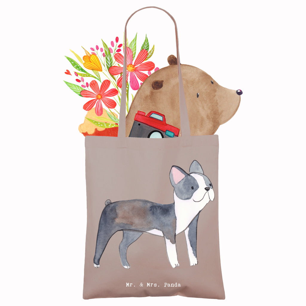 Tragetasche Boston Terrier Moment Beuteltasche, Beutel, Einkaufstasche, Jutebeutel, Stoffbeutel, Tasche, Shopper, Umhängetasche, Strandtasche, Schultertasche, Stofftasche, Tragetasche, Badetasche, Jutetasche, Einkaufstüte, Laptoptasche, Hund, Hunderasse, Rassehund, Hundebesitzer, Geschenk, Tierfreund, Schenken, Welpe, Boston Terrier