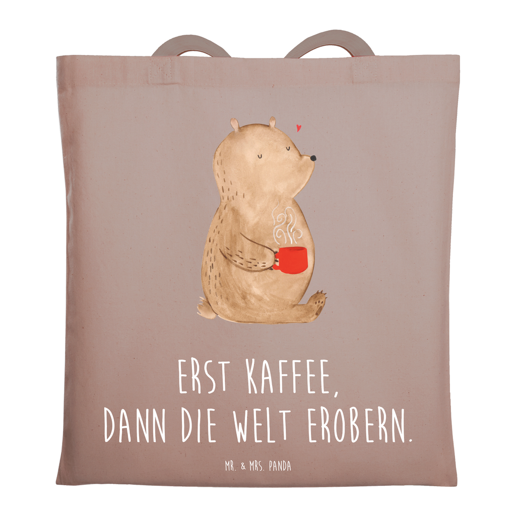 Tragetasche Bär Kaffee Beuteltasche, Beutel, Einkaufstasche, Jutebeutel, Stoffbeutel, Tasche, Shopper, Umhängetasche, Strandtasche, Schultertasche, Stofftasche, Tragetasche, Badetasche, Jutetasche, Einkaufstüte, Laptoptasche, Bär, Teddy, Teddybär, Kaffee, Coffee, Bären, guten Morgen, Morgenroutine, Welt erobern, Welt retten, Motivation