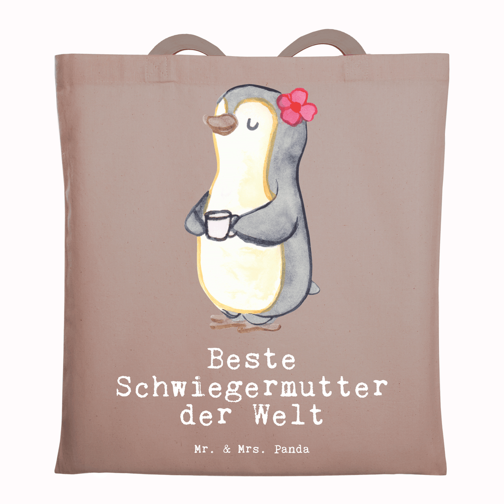 Tragetasche Pinguin Beste Schwiegermutter der Welt Beuteltasche, Beutel, Einkaufstasche, Jutebeutel, Stoffbeutel, Tasche, Shopper, Umhängetasche, Strandtasche, Schultertasche, Stofftasche, Tragetasche, Badetasche, Jutetasche, Einkaufstüte, Laptoptasche, für, Dankeschön, Geschenk, Schenken, Geburtstag, Geburtstagsgeschenk, Geschenkidee, Danke, Bedanken, Mitbringsel, Freude machen, Geschenktipp, Schwiegermutter, Schwiegermama, Schwiegereltern, Mama, Mutter, Mutter des Ehepartners, angeheiratet