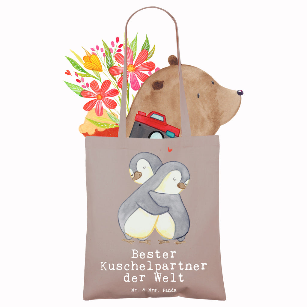 Tragetasche Pinguin Bester Kuschelpartner der Welt Beuteltasche, Beutel, Einkaufstasche, Jutebeutel, Stoffbeutel, Tasche, Shopper, Umhängetasche, Strandtasche, Schultertasche, Stofftasche, Tragetasche, Badetasche, Jutetasche, Einkaufstüte, Laptoptasche, für, Dankeschön, Geschenk, Schenken, Geburtstag, Geburtstagsgeschenk, Geschenkidee, Danke, Bedanken, Mitbringsel, Freude machen, Geschenktipp, Kuschelpartner, Lebenspartner, Ehepartner, Partner, Ehemann, Ehefrau, Kuscheln, Bett, Liebe, Freund, Freundin, Hochzeitstag, verliebt