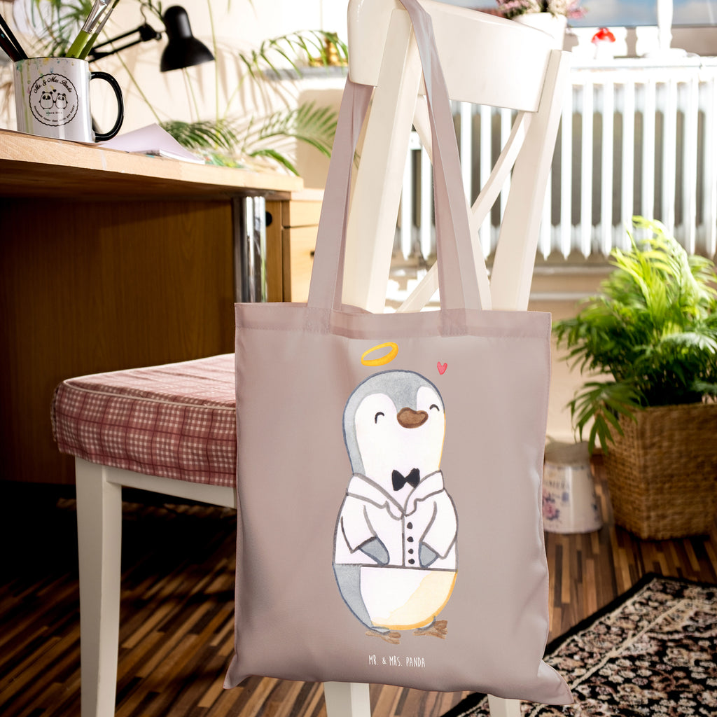 Tragetasche Pinguin Konfirmation Hemd Beuteltasche, Beutel, Einkaufstasche, Jutebeutel, Stoffbeutel, Tasche, Shopper, Umhängetasche, Strandtasche, Schultertasche, Stofftasche, Tragetasche, Badetasche, Jutetasche, Einkaufstüte, Laptoptasche, Konfirmation, Kommunion, Jugendweihe, Konfirmation Geschenk, Sonnenschein, Zuversicht, Vertrauen, Hoffnung