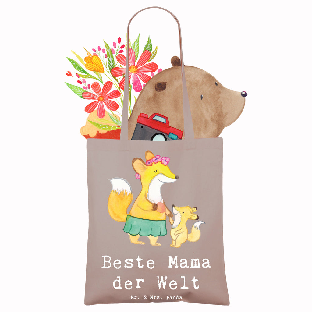 Tragetasche Fuchs Beste Mama der Welt Beuteltasche, Beutel, Einkaufstasche, Jutebeutel, Stoffbeutel, Tasche, Shopper, Umhängetasche, Strandtasche, Schultertasche, Stofftasche, Tragetasche, Badetasche, Jutetasche, Einkaufstüte, Laptoptasche, für, Dankeschön, Geschenk, Schenken, Geburtstag, Geburtstagsgeschenk, Geschenkidee, Danke, Bedanken, Mitbringsel, Freude machen, Geschenktipp, Mama, Mami, Mutter, Muttertag, Mutti, Ma, Tochter, Sohn, Beste Mama, Beste, Supermama