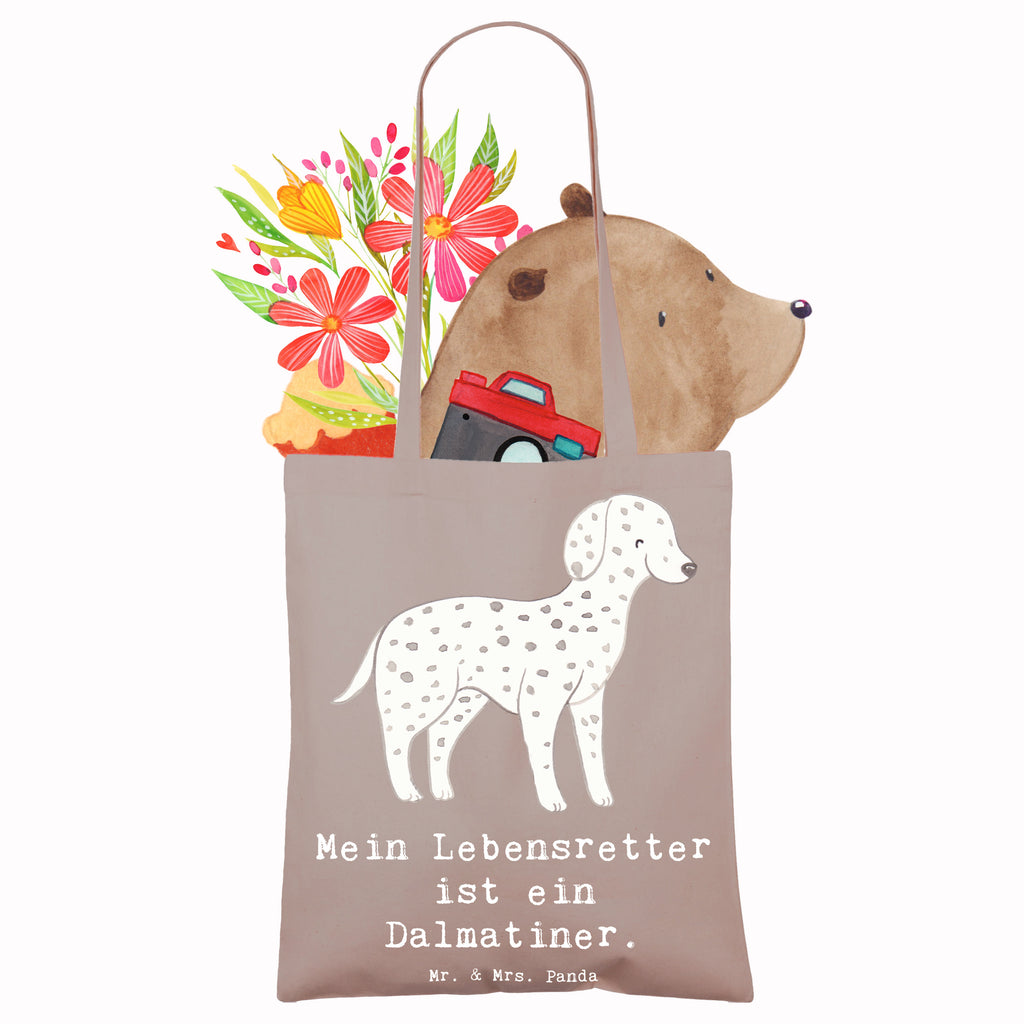 Tragetasche Dalmatiner Lebensretter Beuteltasche, Beutel, Einkaufstasche, Jutebeutel, Stoffbeutel, Tasche, Shopper, Umhängetasche, Strandtasche, Schultertasche, Stofftasche, Tragetasche, Badetasche, Jutetasche, Einkaufstüte, Laptoptasche, Hund, Hunderasse, Rassehund, Hundebesitzer, Geschenk, Tierfreund, Schenken, Welpe, Dalmatiner, Dalmatinac