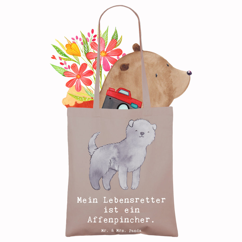 Tragetasche Affenpincher Lebensretter Beuteltasche, Beutel, Einkaufstasche, Jutebeutel, Stoffbeutel, Tasche, Shopper, Umhängetasche, Strandtasche, Schultertasche, Stofftasche, Tragetasche, Badetasche, Jutetasche, Einkaufstüte, Laptoptasche, Hund, Hunderasse, Rassehund, Hundebesitzer, Geschenk, Tierfreund, Schenken, Welpe, Affenpincher