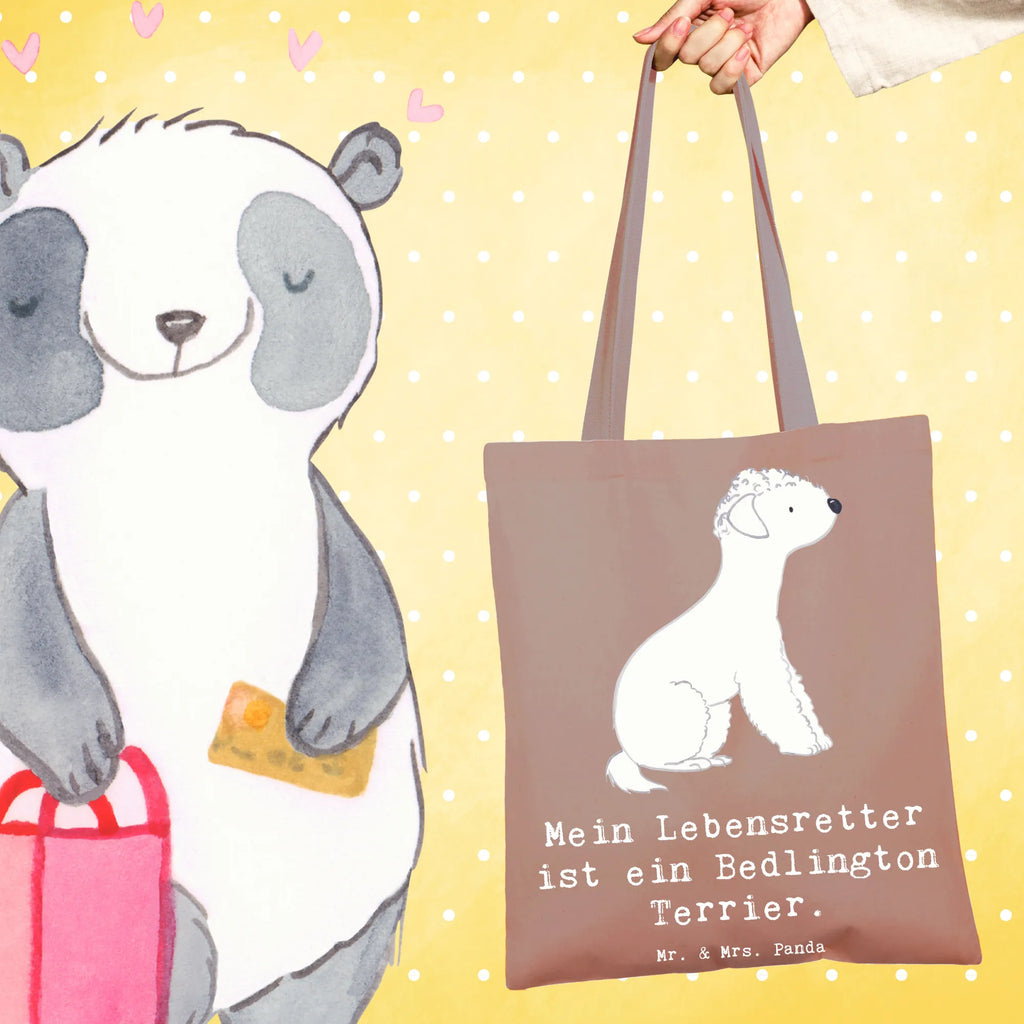 Tragetasche Bedlington Terrier Lebensretter Beuteltasche, Beutel, Einkaufstasche, Jutebeutel, Stoffbeutel, Tasche, Shopper, Umhängetasche, Strandtasche, Schultertasche, Stofftasche, Tragetasche, Badetasche, Jutetasche, Einkaufstüte, Laptoptasche, Hund, Hunderasse, Rassehund, Hundebesitzer, Geschenk, Tierfreund, Schenken, Welpe, Bedlington Terrier, Terrier