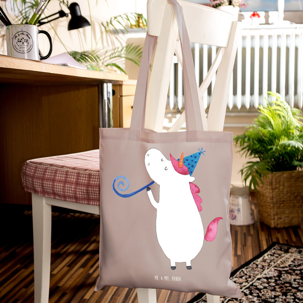 Tragetasche Einhorn Party Beuteltasche, Beutel, Einkaufstasche, Jutebeutel, Stoffbeutel, Tasche, Shopper, Umhängetasche, Strandtasche, Schultertasche, Stofftasche, Tragetasche, Badetasche, Jutetasche, Einkaufstüte, Laptoptasche, Einhorn, Einhörner, Einhorn Deko, Pegasus, Unicorn, Glitzer, Konfetti, Party, Geburtstag, Feier, Fest, Alkohol, Disco, Club