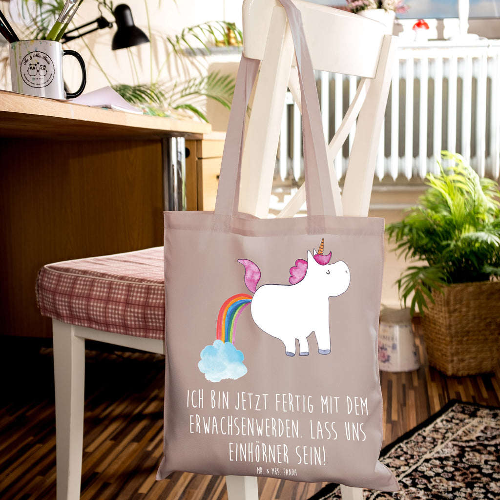 Tragetasche Einhorn Pupsend Beuteltasche, Beutel, Einkaufstasche, Jutebeutel, Stoffbeutel, Tasche, Shopper, Umhängetasche, Strandtasche, Schultertasche, Stofftasche, Tragetasche, Badetasche, Jutetasche, Einkaufstüte, Laptoptasche, Einhorn, Einhörner, Einhorn Deko, Pegasus, Unicorn, Pups, Regenbogen, Glitzer, Einhornpower, Erwachsenwerden, Spaß, lustig, Freundin