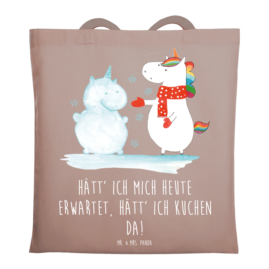 Tragetasche Einhorn Schneemann Beuteltasche, Beutel, Einkaufstasche, Jutebeutel, Stoffbeutel, Tasche, Shopper, Umhängetasche, Strandtasche, Schultertasche, Stofftasche, Tragetasche, Badetasche, Jutetasche, Einkaufstüte, Laptoptasche, Einhorn, Einhörner, Einhorn Deko, Pegasus, Unicorn, Schneemann, Winter, Schnee, Kuchen, Weihnachten, kalt, Mütze, Handschuhe, X-Mas