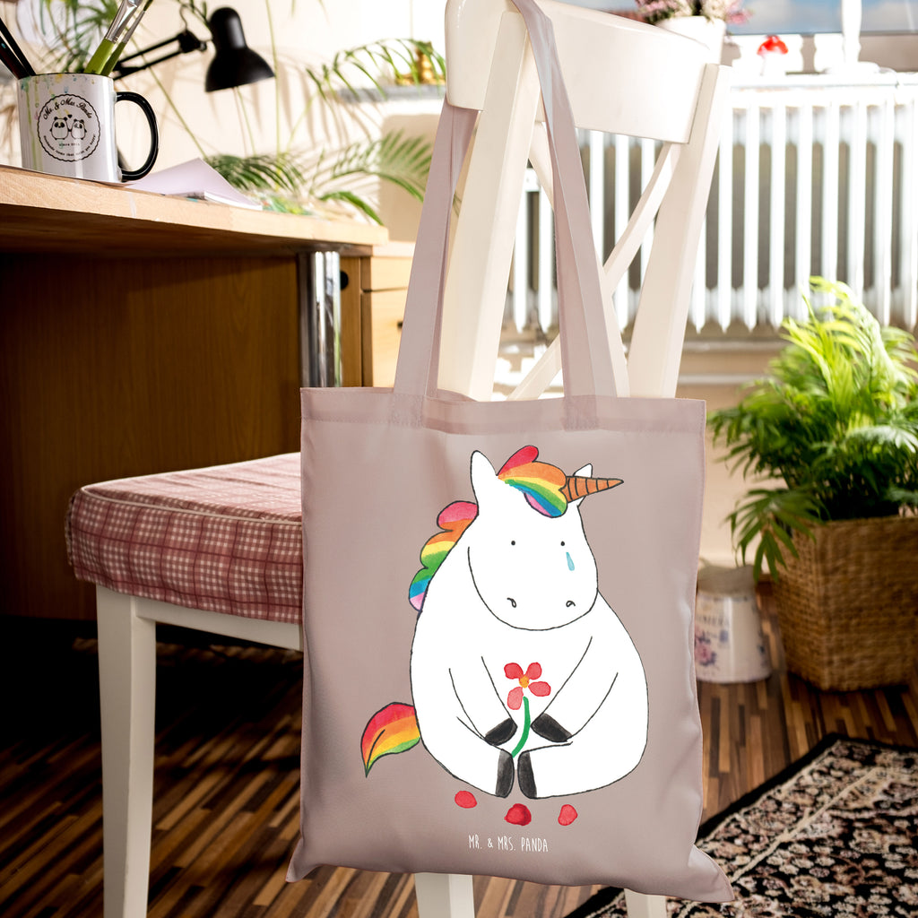 Tragetasche Einhorn Traurig Beuteltasche, Beutel, Einkaufstasche, Jutebeutel, Stoffbeutel, Tasche, Shopper, Umhängetasche, Strandtasche, Schultertasche, Stofftasche, Tragetasche, Badetasche, Jutetasche, Einkaufstüte, Laptoptasche, Einhorn, Einhörner, Einhorn Deko, Pegasus, Unicorn, Glitzer, Trösten. Freundschaft, Freunde, Liebe, Trauer, Grußkarte, Blume