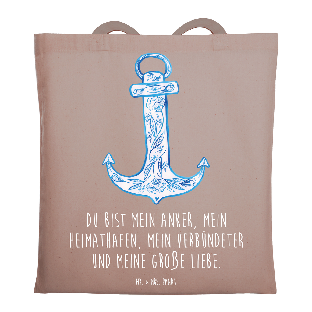 Tragetasche Anker Blau Beuteltasche, Beutel, Einkaufstasche, Jutebeutel, Stoffbeutel, Tasche, Shopper, Umhängetasche, Strandtasche, Schultertasche, Stofftasche, Tragetasche, Badetasche, Jutetasche, Einkaufstüte, Laptoptasche, Tiermotive, Gute Laune, lustige Sprüche, Tiere