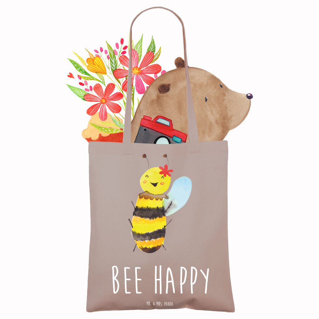 Tragetasche Biene Happy Beuteltasche, Beutel, Einkaufstasche, Jutebeutel, Stoffbeutel, Tasche, Shopper, Umhängetasche, Strandtasche, Schultertasche, Stofftasche, Tragetasche, Badetasche, Jutetasche, Einkaufstüte, Laptoptasche, Biene, Wespe, Hummel