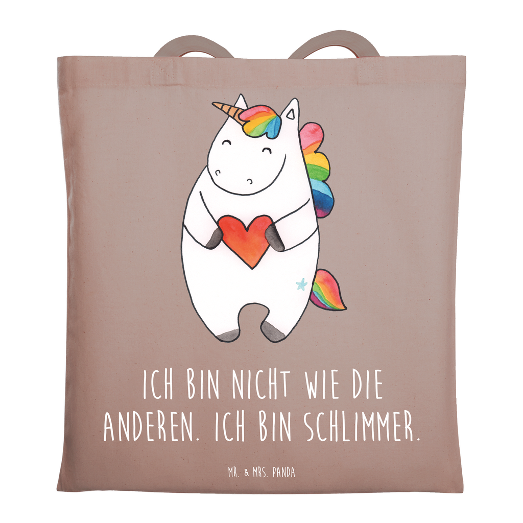 Tragetasche Einhorn Herz Beuteltasche, Beutel, Einkaufstasche, Jutebeutel, Stoffbeutel, Tasche, Shopper, Umhängetasche, Strandtasche, Schultertasche, Stofftasche, Tragetasche, Badetasche, Jutetasche, Einkaufstüte, Laptoptasche, Einhorn, Einhörner, Einhorn Deko, Pegasus, Unicorn, Herz, schlimm, böse, witzig, lustig, Freundin, anders, bunt