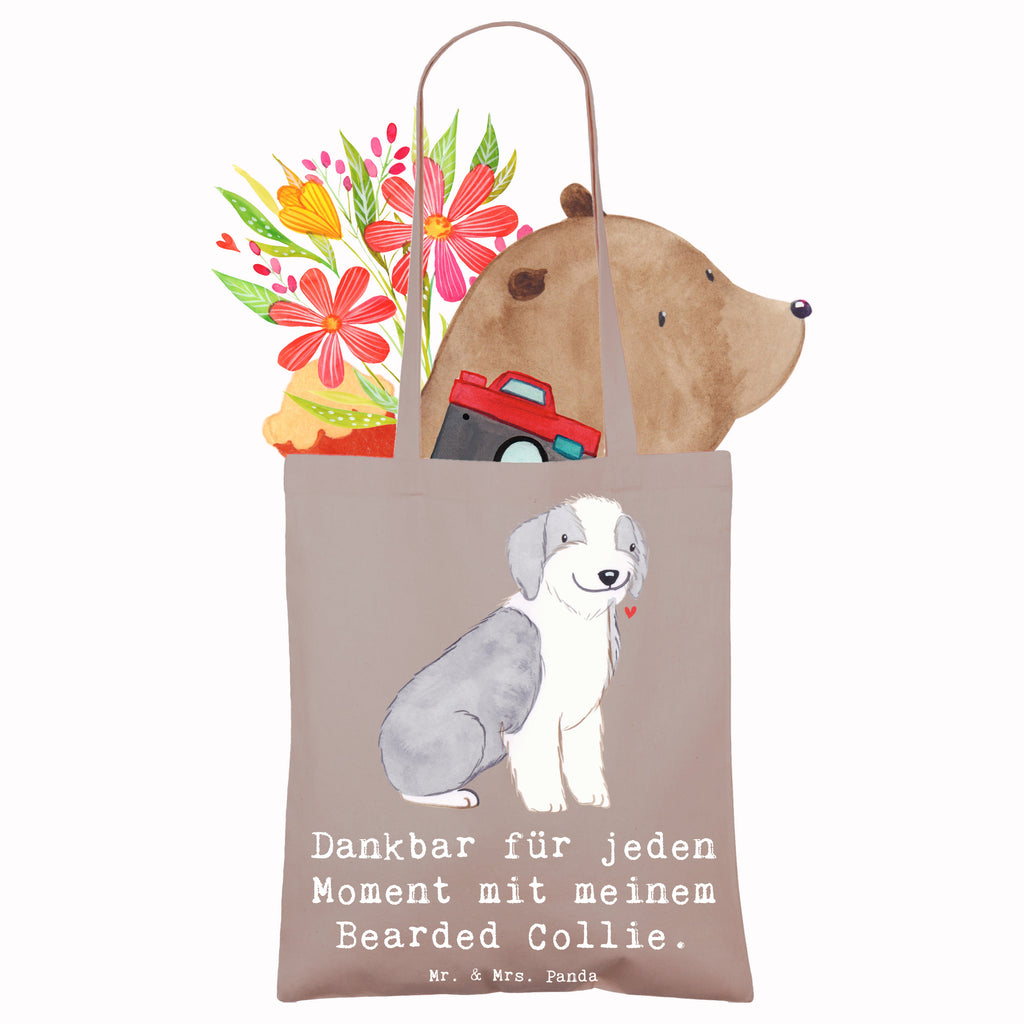 Tragetasche Bearded Collie Moment Beuteltasche, Beutel, Einkaufstasche, Jutebeutel, Stoffbeutel, Tasche, Shopper, Umhängetasche, Strandtasche, Schultertasche, Stofftasche, Tragetasche, Badetasche, Jutetasche, Einkaufstüte, Laptoptasche, Hund, Hunderasse, Rassehund, Hundebesitzer, Geschenk, Tierfreund, Schenken, Welpe, Bearded Collie, britischer Hütehund