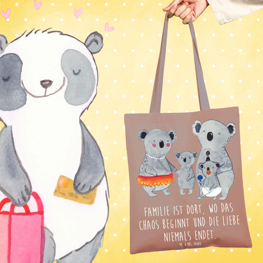 Tragetasche Koala Familie Beuteltasche, Beutel, Einkaufstasche, Jutebeutel, Stoffbeutel, Tasche, Shopper, Umhängetasche, Strandtasche, Schultertasche, Stofftasche, Tragetasche, Badetasche, Jutetasche, Einkaufstüte, Laptoptasche, Familie, Vatertag, Muttertag, Bruder, Schwester, Mama, Papa, Oma, Opa, Koala, Koalas, Family, Kinder, Geschwister, Familienleben