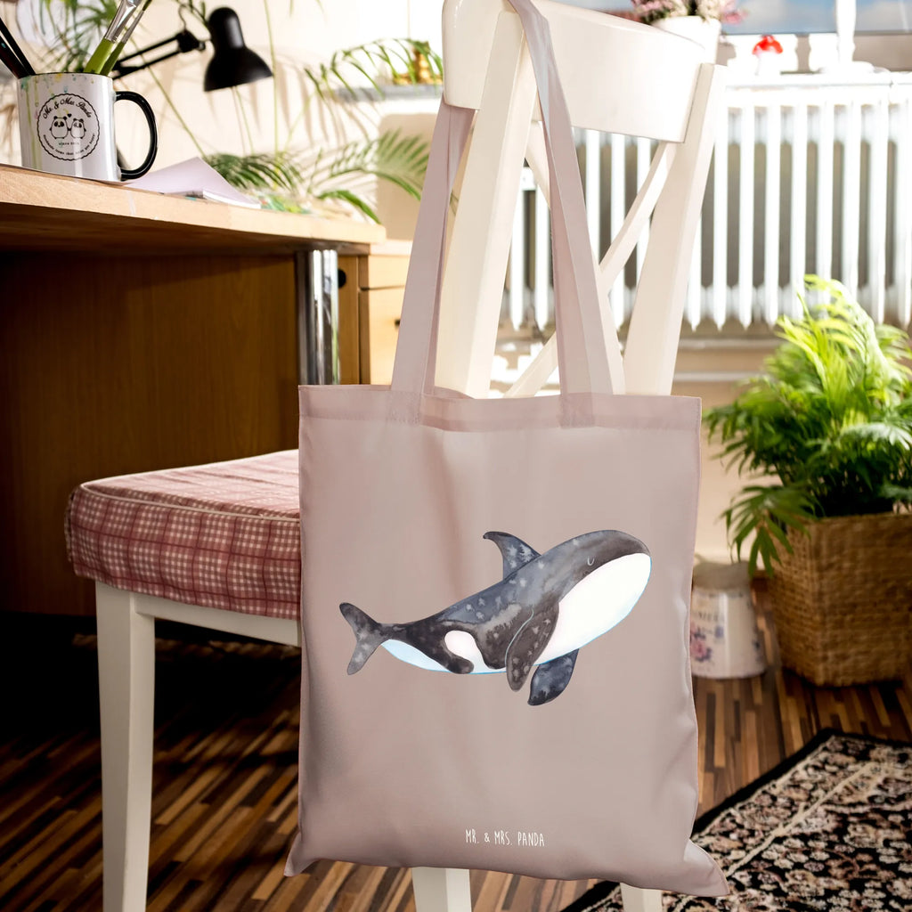 Tragetasche Orca Beuteltasche, Beutel, Einkaufstasche, Jutebeutel, Stoffbeutel, Tasche, Shopper, Umhängetasche, Strandtasche, Schultertasche, Stofftasche, Tragetasche, Badetasche, Jutetasche, Einkaufstüte, Laptoptasche, Meerestiere, Meer, Urlaub, Orca, Orcas, Killerwal, Wal, Möglichkeiten, Büro, Arbeit, Motivation, Selbstliebe, Neustart, Startup