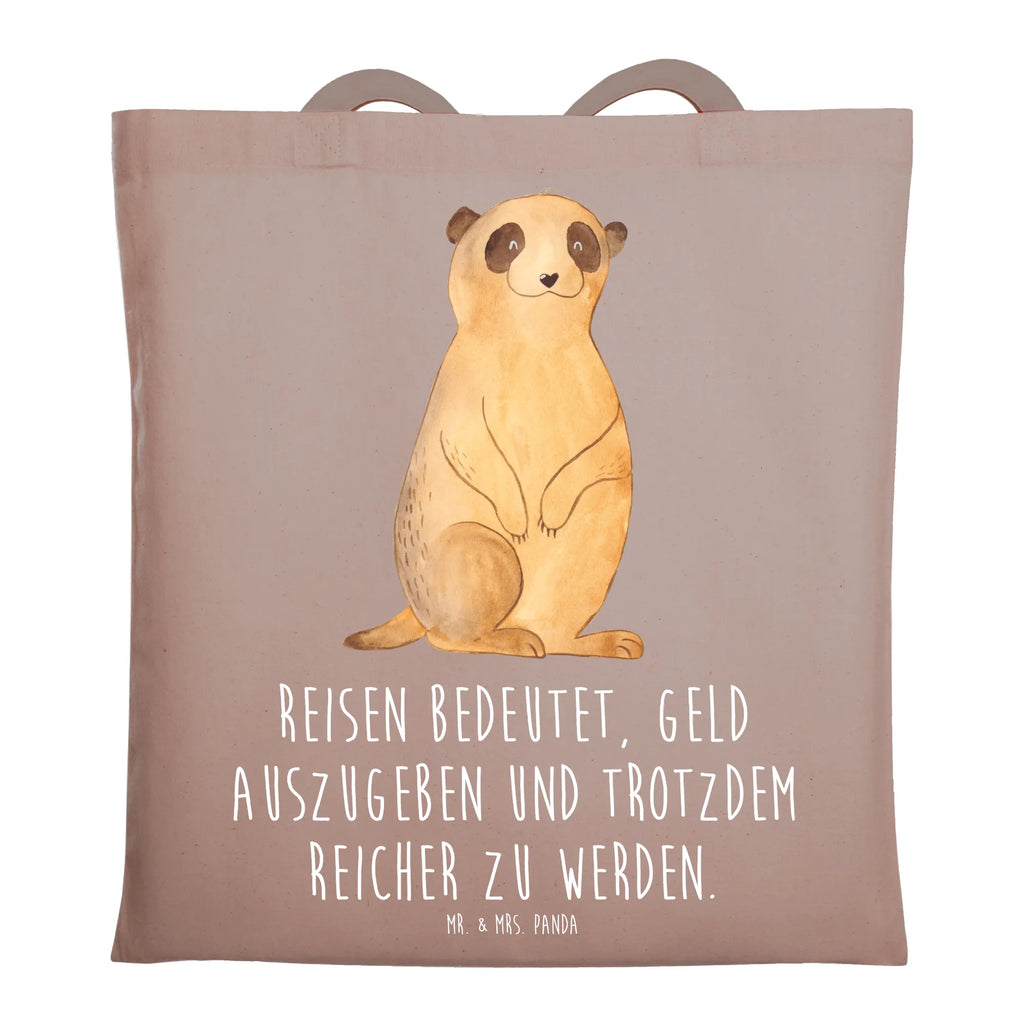 Tragetasche Erdmännchen Beuteltasche, Beutel, Einkaufstasche, Jutebeutel, Stoffbeutel, Tasche, Shopper, Umhängetasche, Strandtasche, Schultertasche, Stofftasche, Tragetasche, Badetasche, Jutetasche, Einkaufstüte, Laptoptasche, Afrika, Wildtiere, Erdmännchen, Reisen, Spruch, Weltreise, Afrikareise, Roadtrip, Traveling