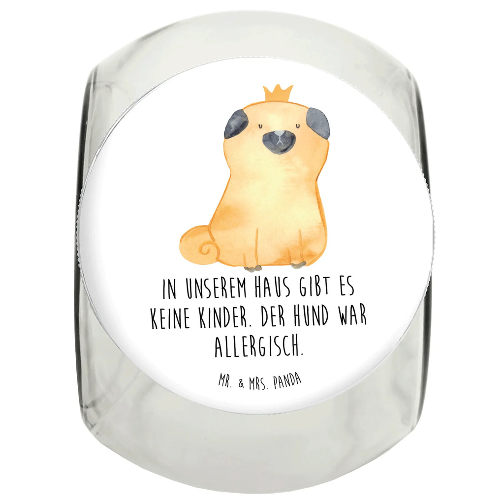 Leckerli Glas Mops Krone Leckerli Glas, Leckerli Glas Hund, Leckerli Glas Katze, Leckerli Dose, Hundeleckerlies Behälter, Hund, Hundemotiv, Haustier, Hunderasse, Tierliebhaber, Hundebesitzer, Sprüche, Mops, allergisch, kinderlos, Hausregel, Hundebesitzer. Spruch, lustig